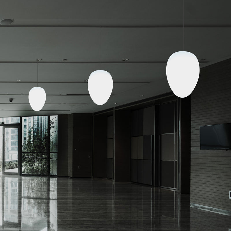 Lumière RGB design Lampe à suspension avec gradation 37 cm multi-couleurs en forme de goutte oeuf