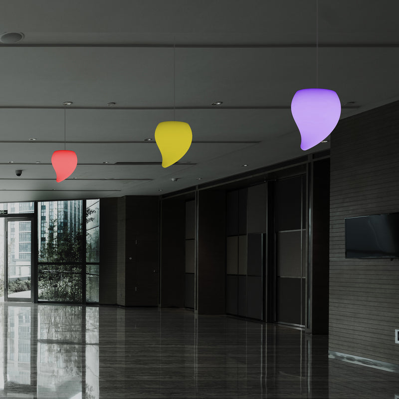 Plafonnier avec gradation Changement de couleur  Lampe suspendue à LED en forme de larme 20 cm RGB