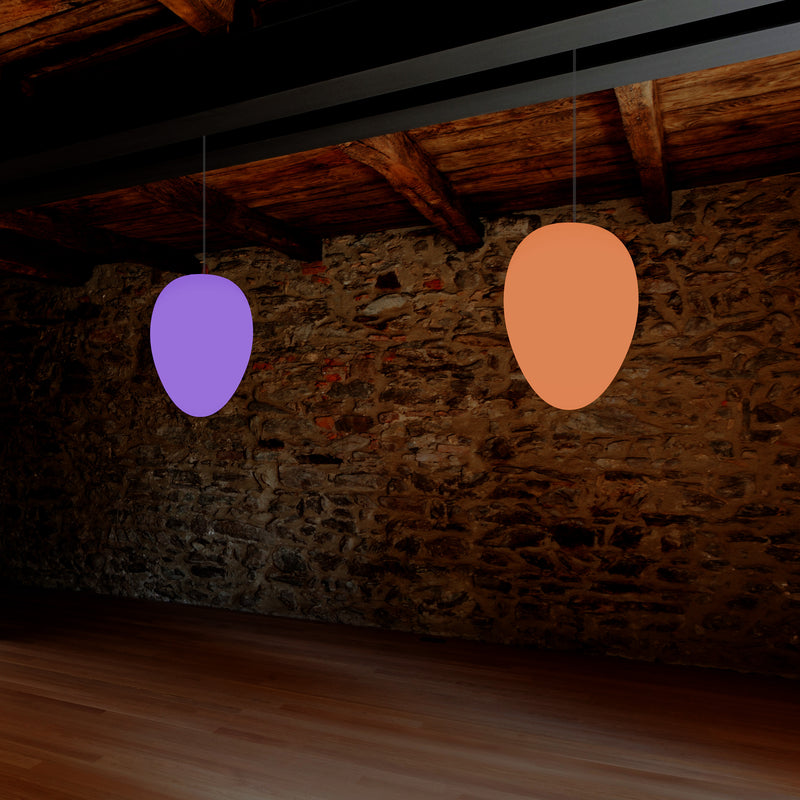 Lumière RGB design Lampe à suspension avec gradation 37 cm multi-couleurs en forme de goutte oeuf