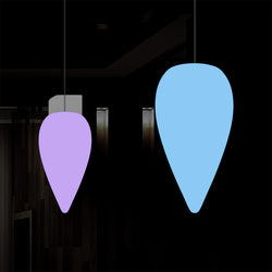 Lampe suspendue à LED goutte d'eau Plafonnier RGB glaçon 37 cm lampe d'ambiance couleurs changeantes