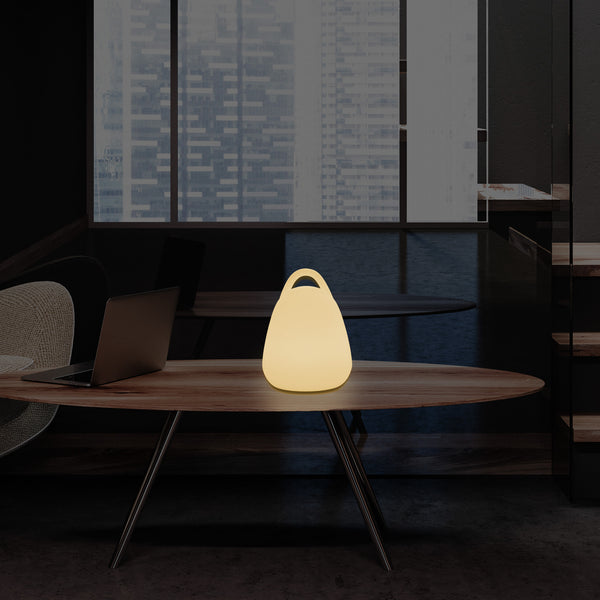 Lanterne de table décorative à LED chambre à coucher alimentée par secteur ampoule E27 blanc chaud