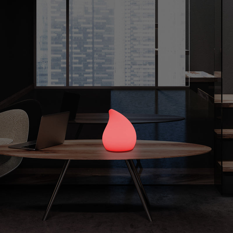 Lampe de table LED décorative intensité variable Lumière goutte 20cm couleur changeante télécommande