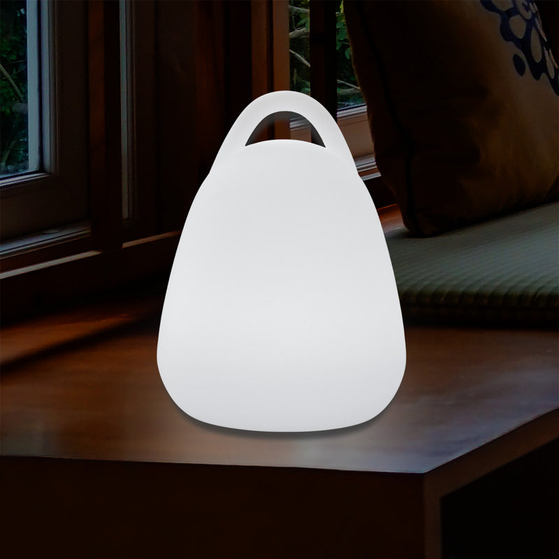 Lanterne LED, Lampe de table décorative pour salon avec ampoule E27 blanche, 23 cm