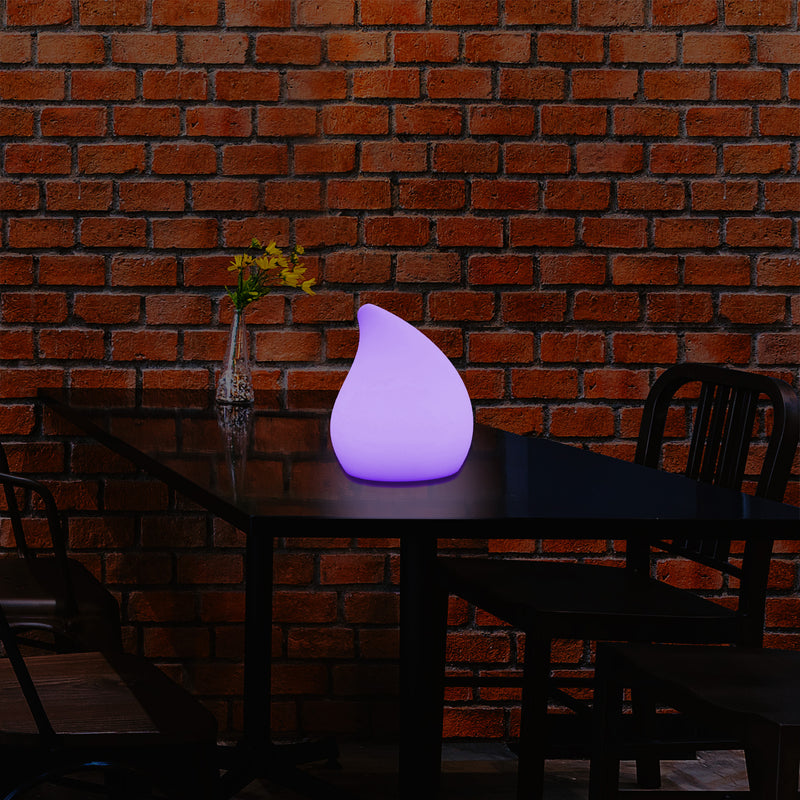 Lampe de table LED décorative intensité variable Lumière goutte 20cm couleur changeante télécommande