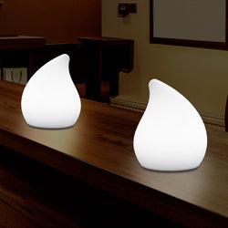 Lampe de table à LED unique pour le salon, 20 cm de haut, lumière décorative, E27, blanc