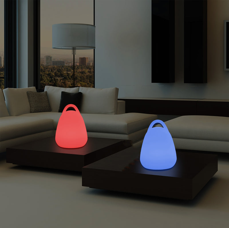 Lanterne de table LED intensité variable changement de couleur éclairage d'ambiance RGB télécommande