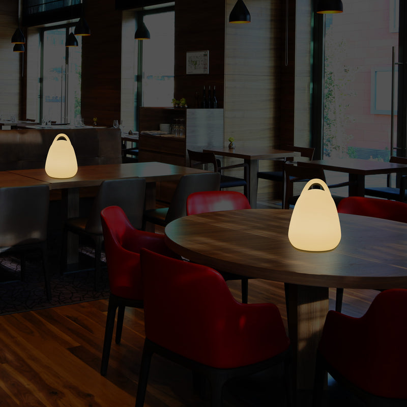 Lanterne de table décorative à LED chambre à coucher alimentée par secteur ampoule E27 blanc chaud