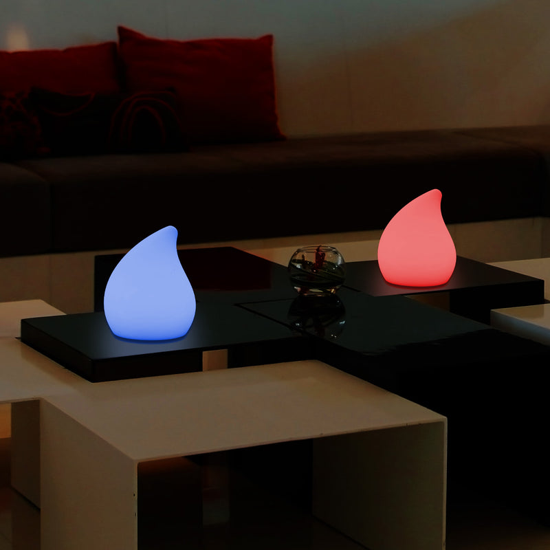 Lampe de table LED décorative intensité variable Lumière goutte 20cm couleur changeante télécommande