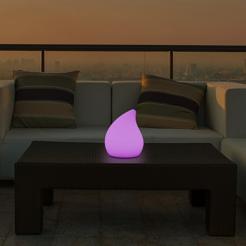 Lampe de table LED décorative intensité variable Lumière goutte 20cm couleur changeante télécommande