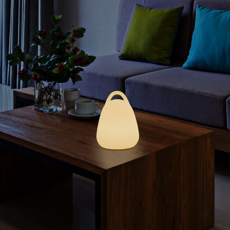 Lanterne de table décorative à LED chambre à coucher alimentée par secteur ampoule E27 blanc chaud