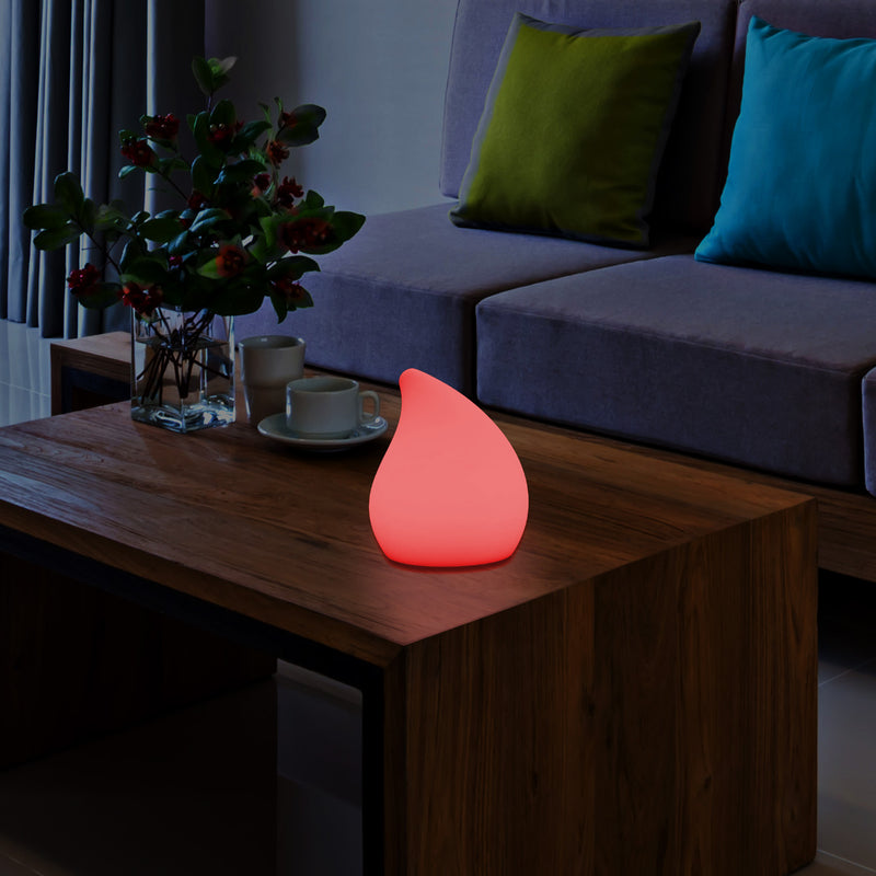 Lampe de table LED décorative intensité variable Lumière goutte 20cm couleur changeante télécommande