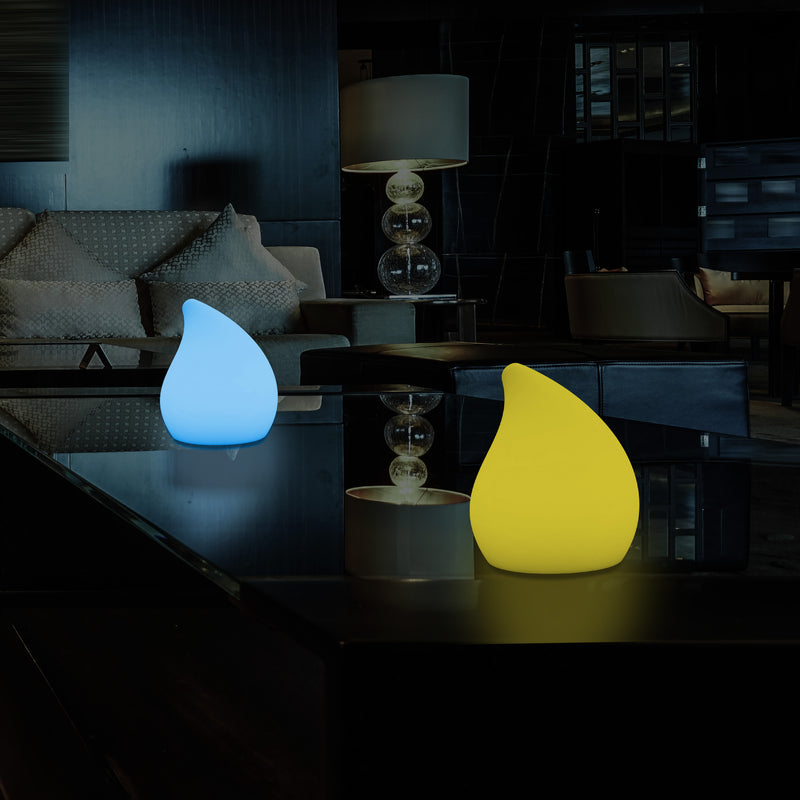 Lampe de table LED décorative intensité variable Lumière goutte 20cm couleur changeante télécommande