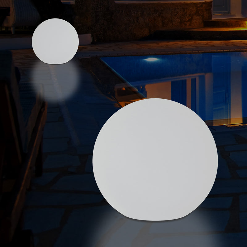 Lumière globe Boule à LED pour terrasse de jardin sur secteur Lampe RGB 30cm à intensité variable 5V