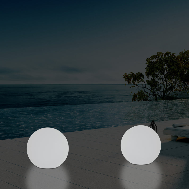 Lumière globe Boule à LED pour terrasse de jardin sur secteur Lampe RGB 30cm à intensité variable 5V