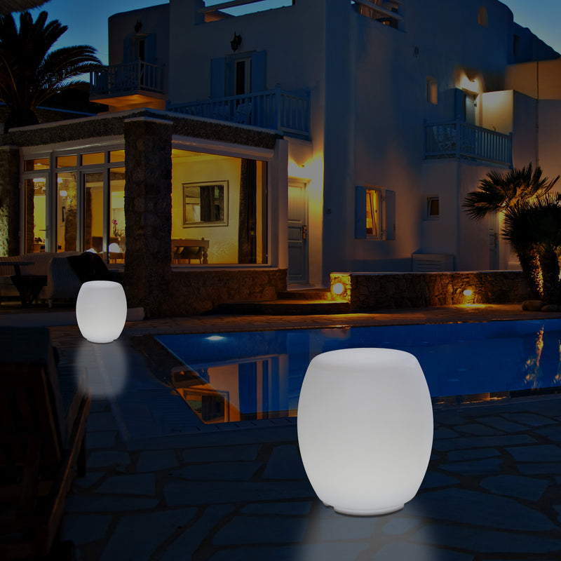 Lumière Tabouret LED avec couleur changeante pour l'extérieur Lampe patio alimentée par le secteur