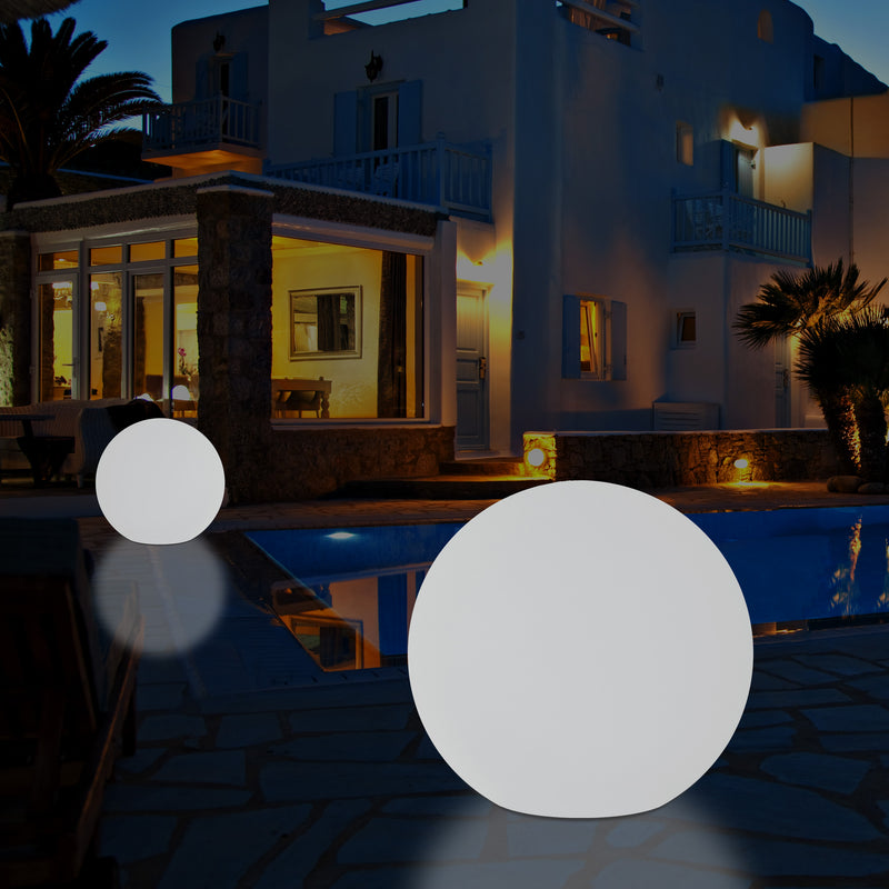 Lumière sphère jardin extérieur sur secteur globe boule 50cm changement de couleurs Lampe de sol RGB
