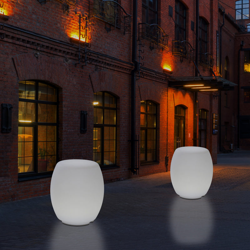 Lumière Tabouret LED avec couleur changeante pour l'extérieur Lampe patio alimentée par le secteur