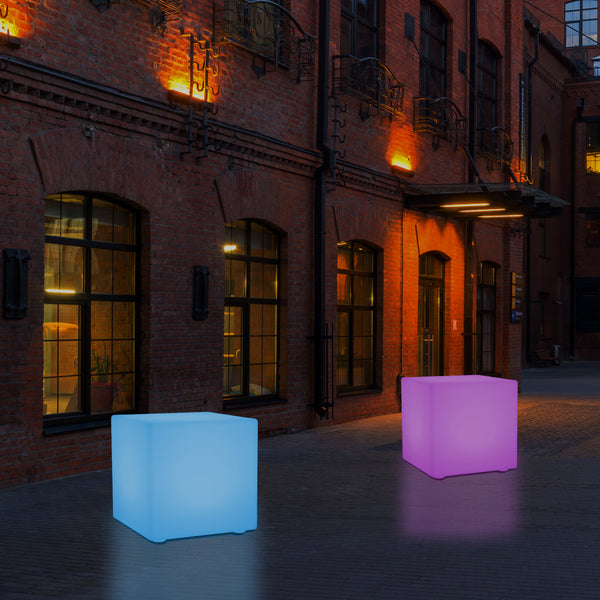 Tabouret à LED jardin extérieur 50 cm, lumière de 500 mm, lampe de patio 5V fonctionnant sur secteur