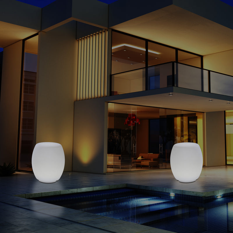 Lumière Tabouret LED avec couleur changeante pour l'extérieur Lampe patio alimentée par le secteur
