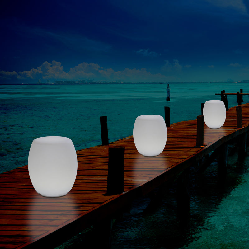 Lumière Tabouret LED avec couleur changeante pour l'extérieur Lampe patio alimentée par le secteur