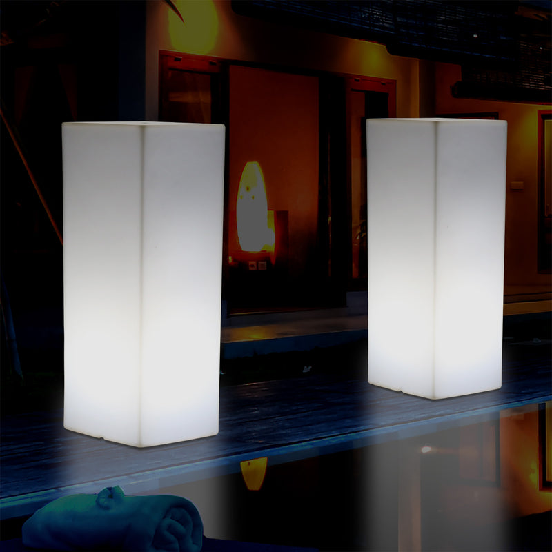 Lampe de sol à LED pilier de jardin pour l’extérieur, borne 5V alimentée par le secteur, 110 x 30 cm
