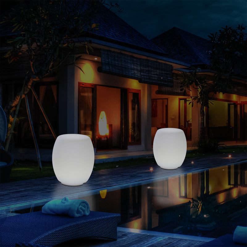 Lumière Tabouret LED avec couleur changeante pour l'extérieur Lampe patio alimentée par le secteur