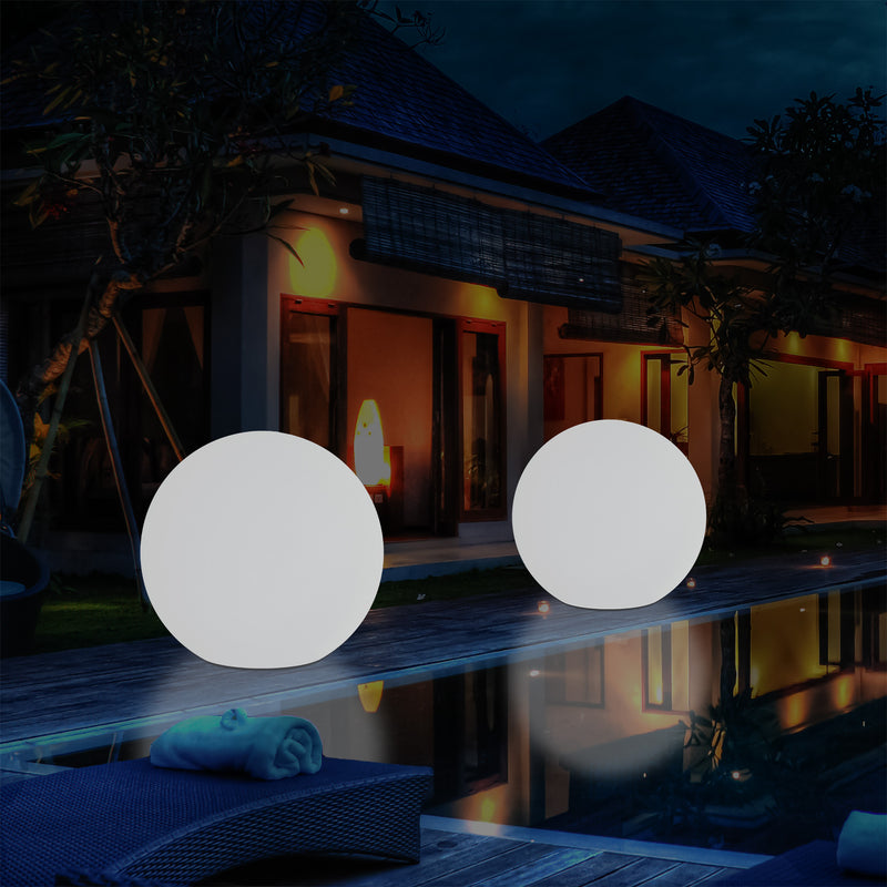 Lumière sphère jardin extérieur sur secteur globe boule 50cm changement de couleurs Lampe de sol RGB