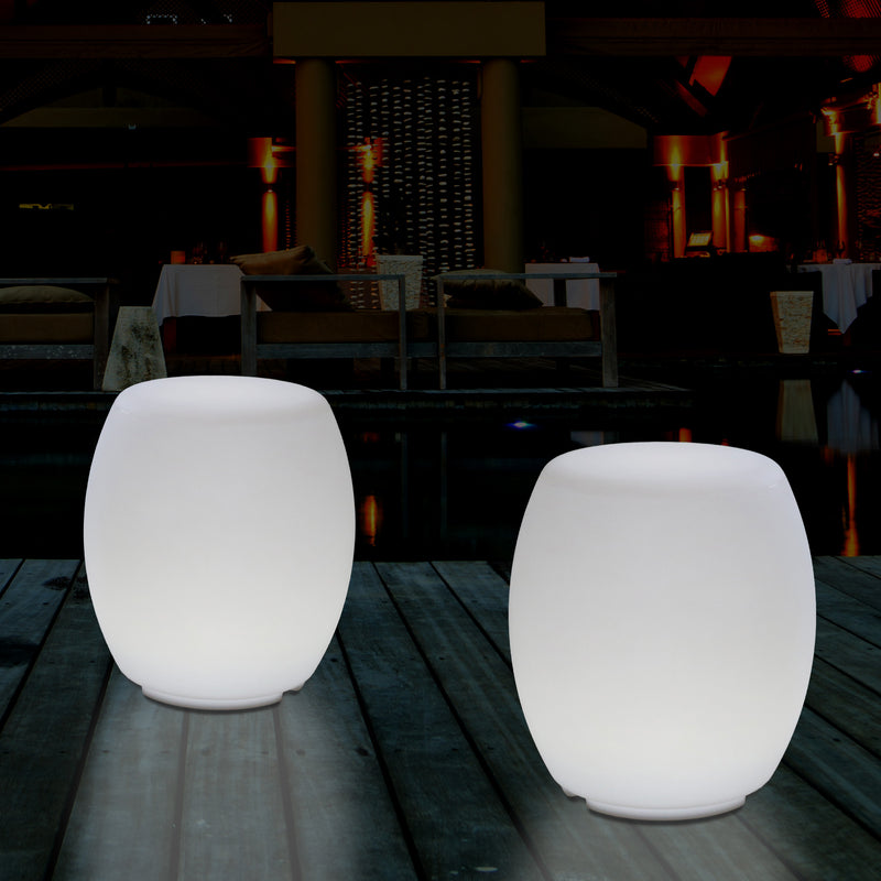 Lumière Tabouret LED avec couleur changeante pour l'extérieur Lampe patio alimentée par le secteur