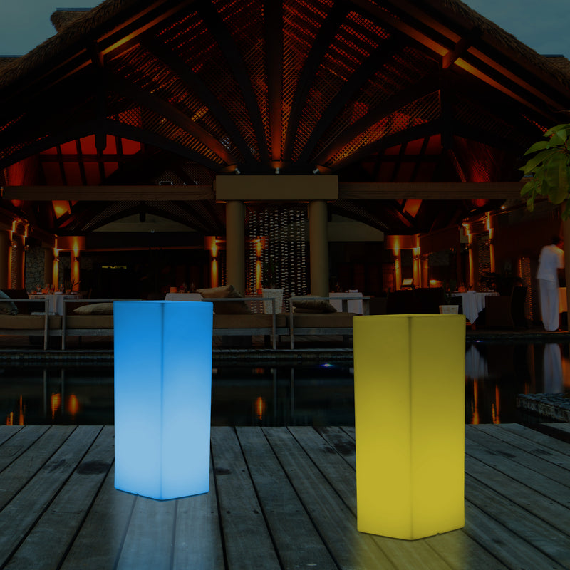 Lampe de sol à LED pilier de jardin pour l’extérieur, borne 5V alimentée par le secteur, 110 x 30 cm