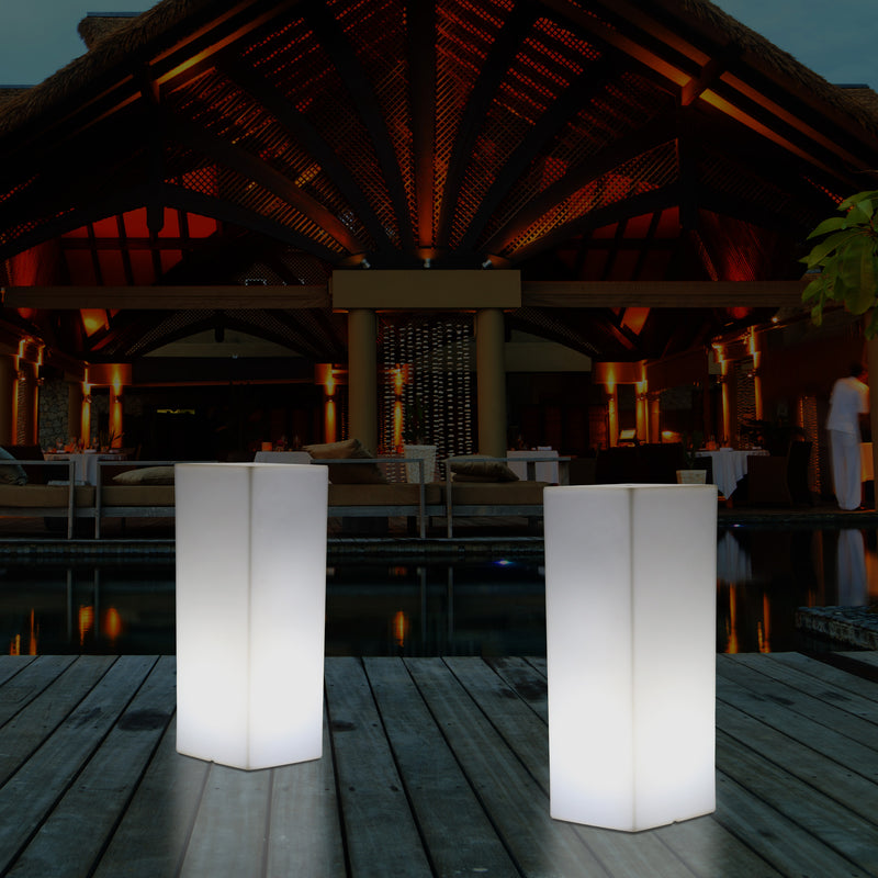 Lampe de sol à LED pilier de jardin pour l’extérieur, borne 5V alimentée par le secteur, 110 x 30 cm