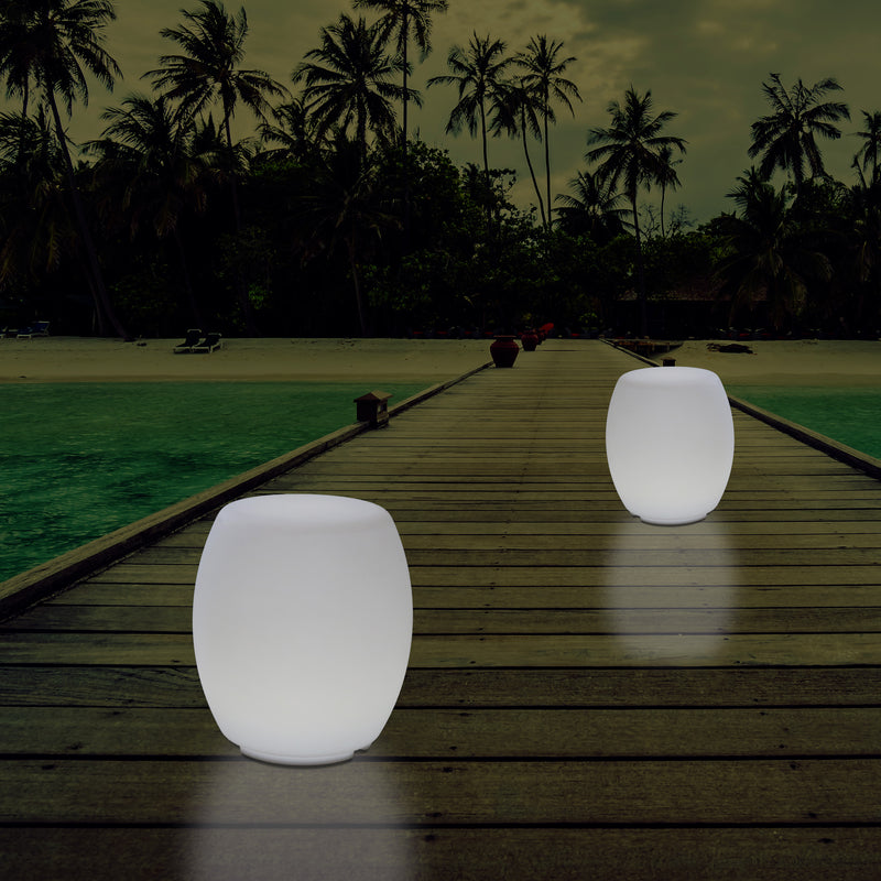 Lumière Tabouret LED avec couleur changeante pour l'extérieur Lampe patio alimentée par le secteur