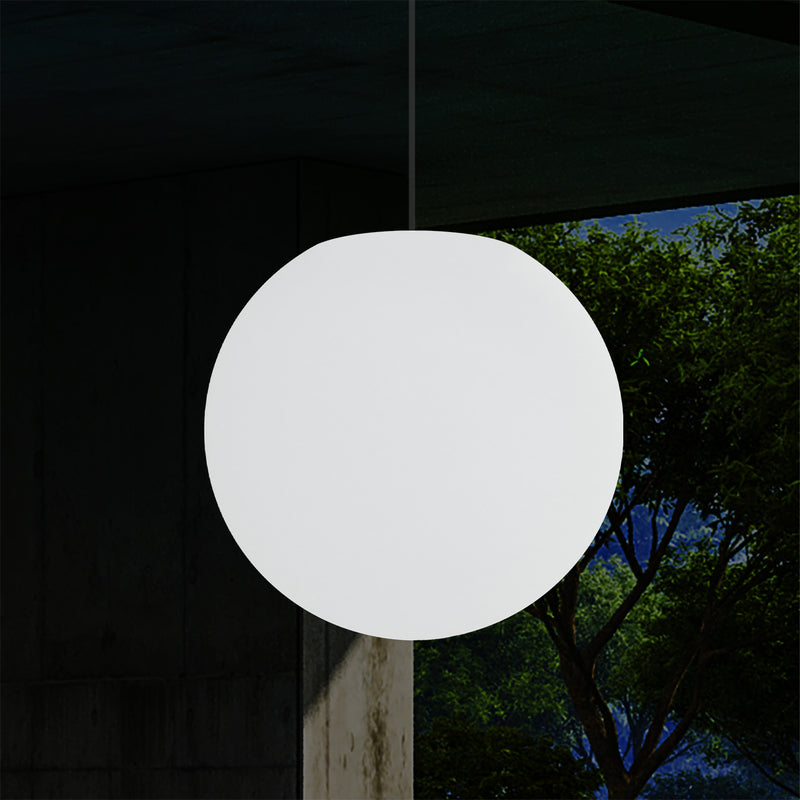 Lampe suspendue LED terrasse extérieur sur secteur Lumière suspendue boule 40 cm 5V basse tension