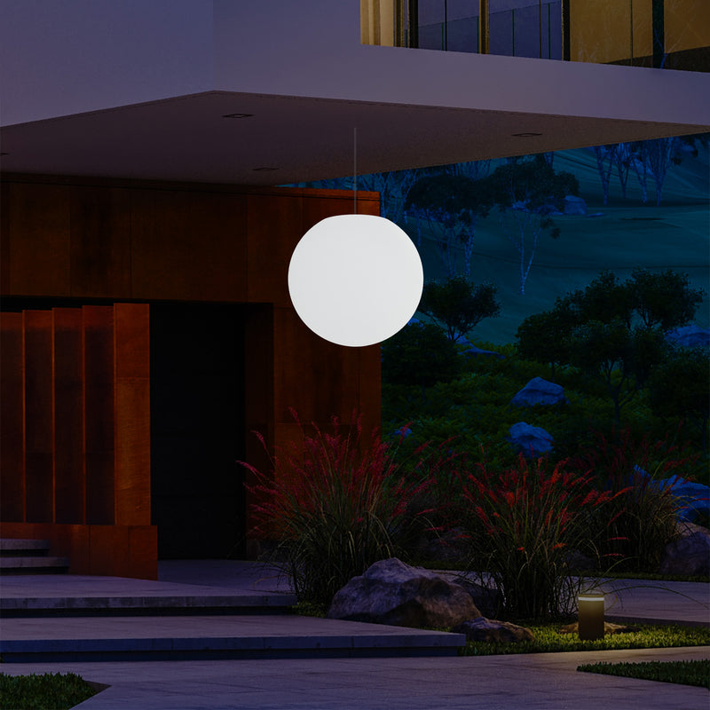 Lampe suspendue LED terrasse extérieur sur secteur Lumière suspendue boule 40 cm 5V basse tension