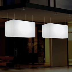 Plafonnier pour jardin et extérieur sur secteur, 55 x 35 cm Lampe linéaire à LED Luminaire îlot, RGB