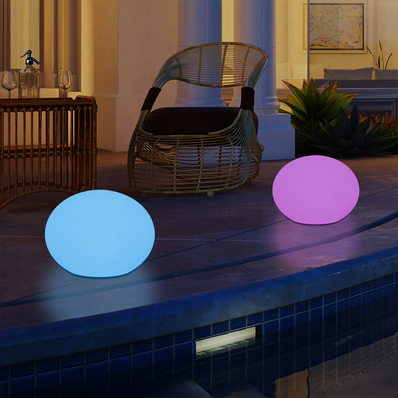 Lumière ovale décorative elliptique extérieur, jardin, patio, terrasse, balcon lampe sur secteur