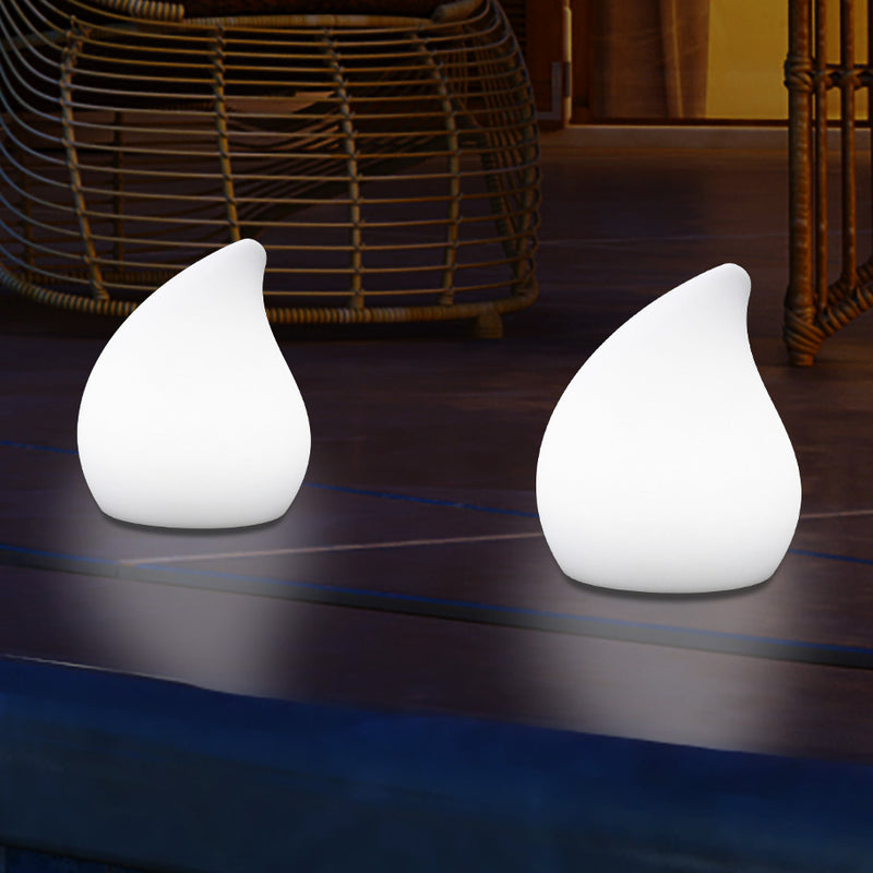 Lampe de table design jardin extérieur, sur secteur, 20 cm Changement de couleur Lumière d'ambiance