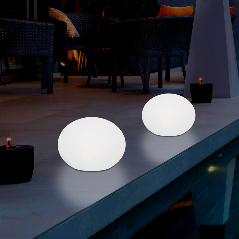 Lumière ovale décorative elliptique extérieur, jardin, patio, terrasse, balcon lampe sur secteur