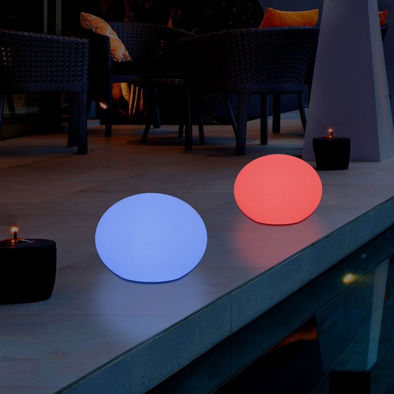 Lumière ovale décorative elliptique extérieur, jardin, patio, terrasse, balcon lampe sur secteur