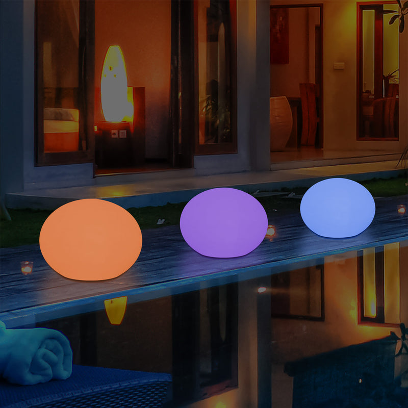 Lumière ovale décorative elliptique extérieur, jardin, patio, terrasse, balcon lampe sur secteur