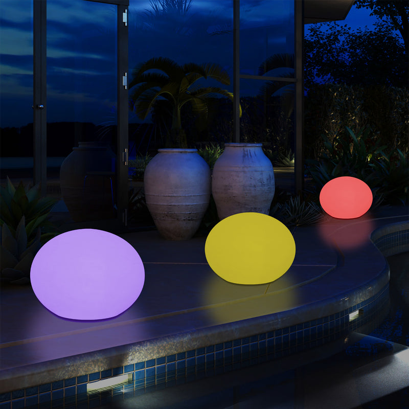 Lumière ovale décorative elliptique extérieur, jardin, patio, terrasse, balcon lampe sur secteur