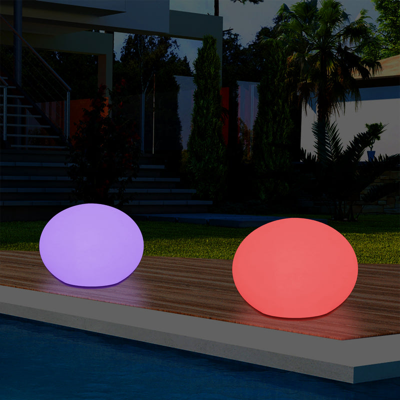 Lumière ovale décorative elliptique extérieur, jardin, patio, terrasse, balcon lampe sur secteur
