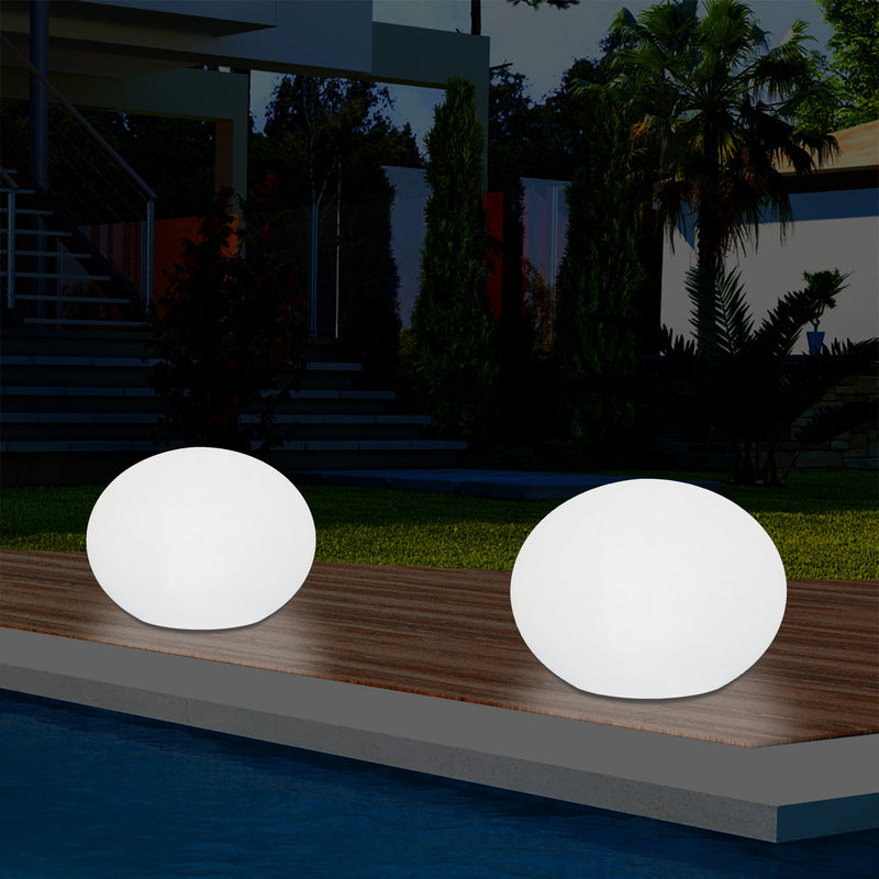 Lumière ovale décorative elliptique extérieur, jardin, patio, terrasse, balcon lampe sur secteur
