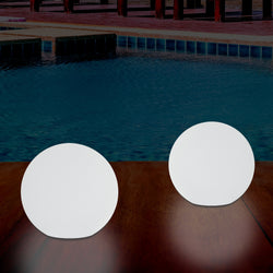 Lampe de jardin LED 5V extérieur sur secteur sphère globe 25cm lumière d'ambiance couleur changeante