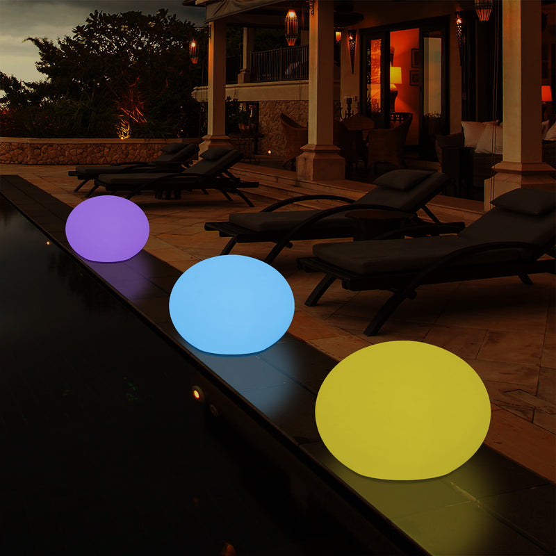Lumière ovale décorative elliptique extérieur, jardin, patio, terrasse, balcon lampe sur secteur