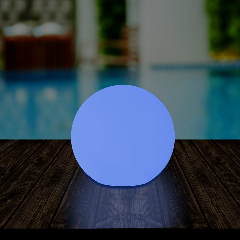 Sphère LED alimentée par le réseau extérieur Lumière d'ambiance pour jardin 5V DC basse tension 15cm