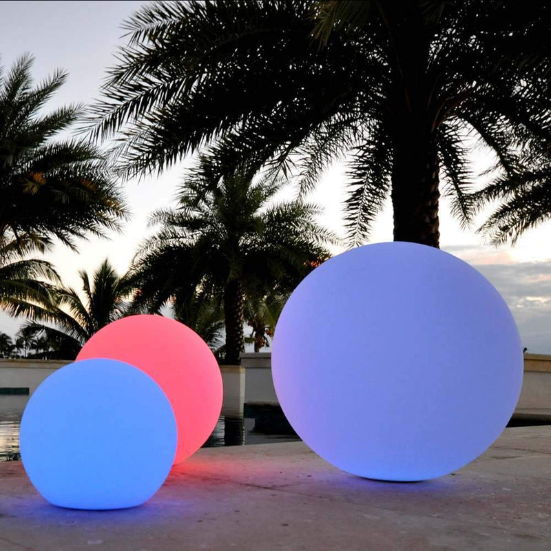 Boule LED rechargeable de Ø50 cm multicolore sans fil