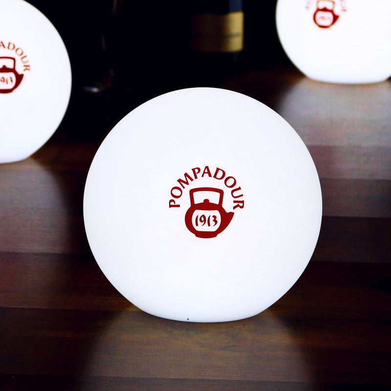 Lampe ronde LED sur pied Changement de couleurs Affichage promotionel Sphère lumineuse pub avec logo