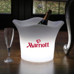 Objet luminaire LED personnalisé Seau à glace Éclairage d'enseigne Refroidisseur de vin champagne