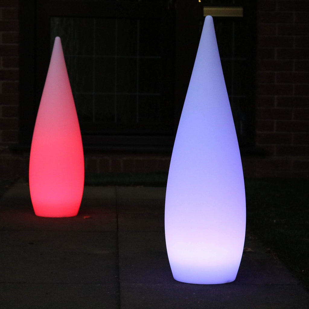 Lampe Sol Design Extérieur Jardin, Lampadaire LED Multicolore sans