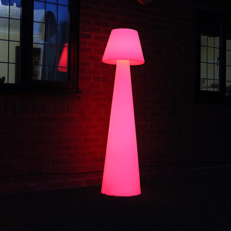 Grand Lampadaire Extérieur 165cm, Lampe de Sol Design Jardin Multicolore sans Fil